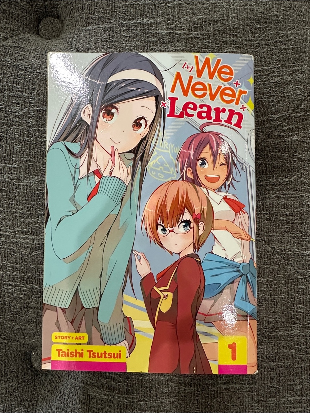 We Never Learn Vol. 1 Manga Paperback - Taishi Tsutsui - Blue/Red Cover